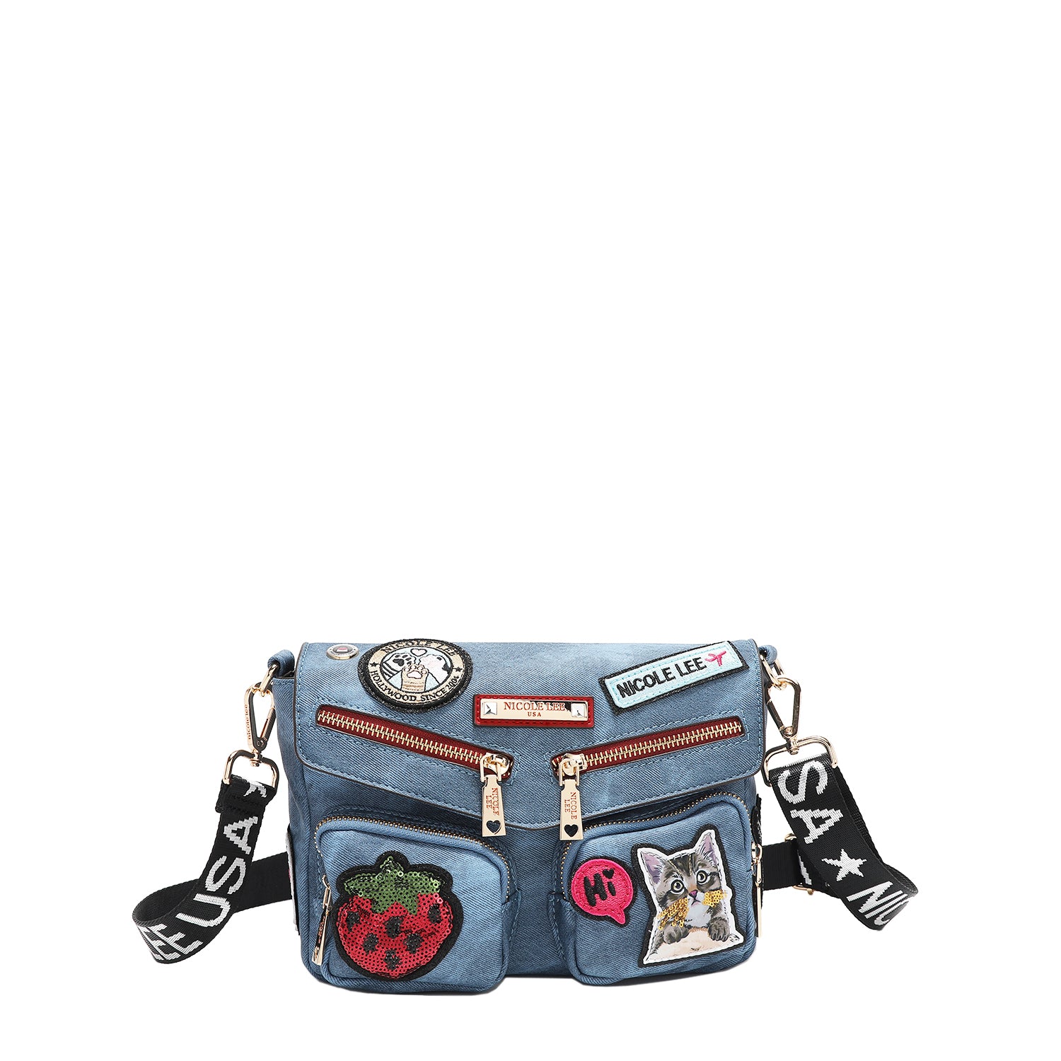 MULTI PATCH FLAP CROSSBODY