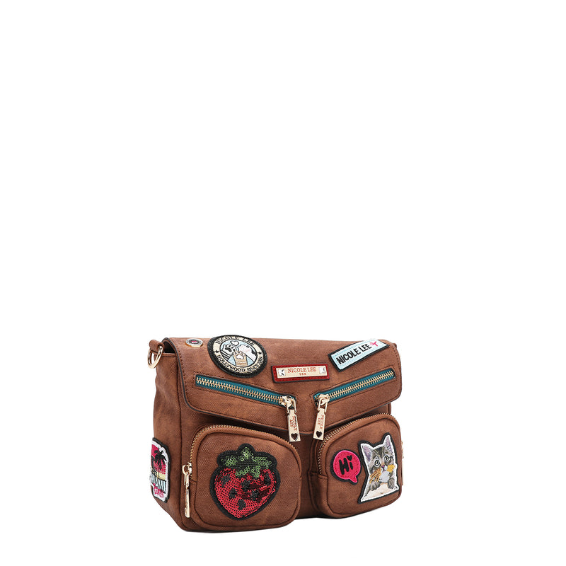 MULTI PATCH FLAP CROSSBODY