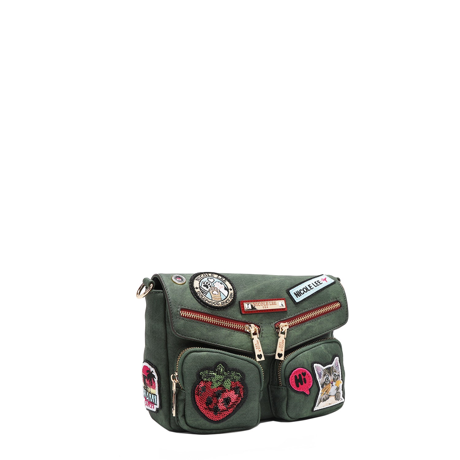 MULTI PATCH FLAP CROSSBODY