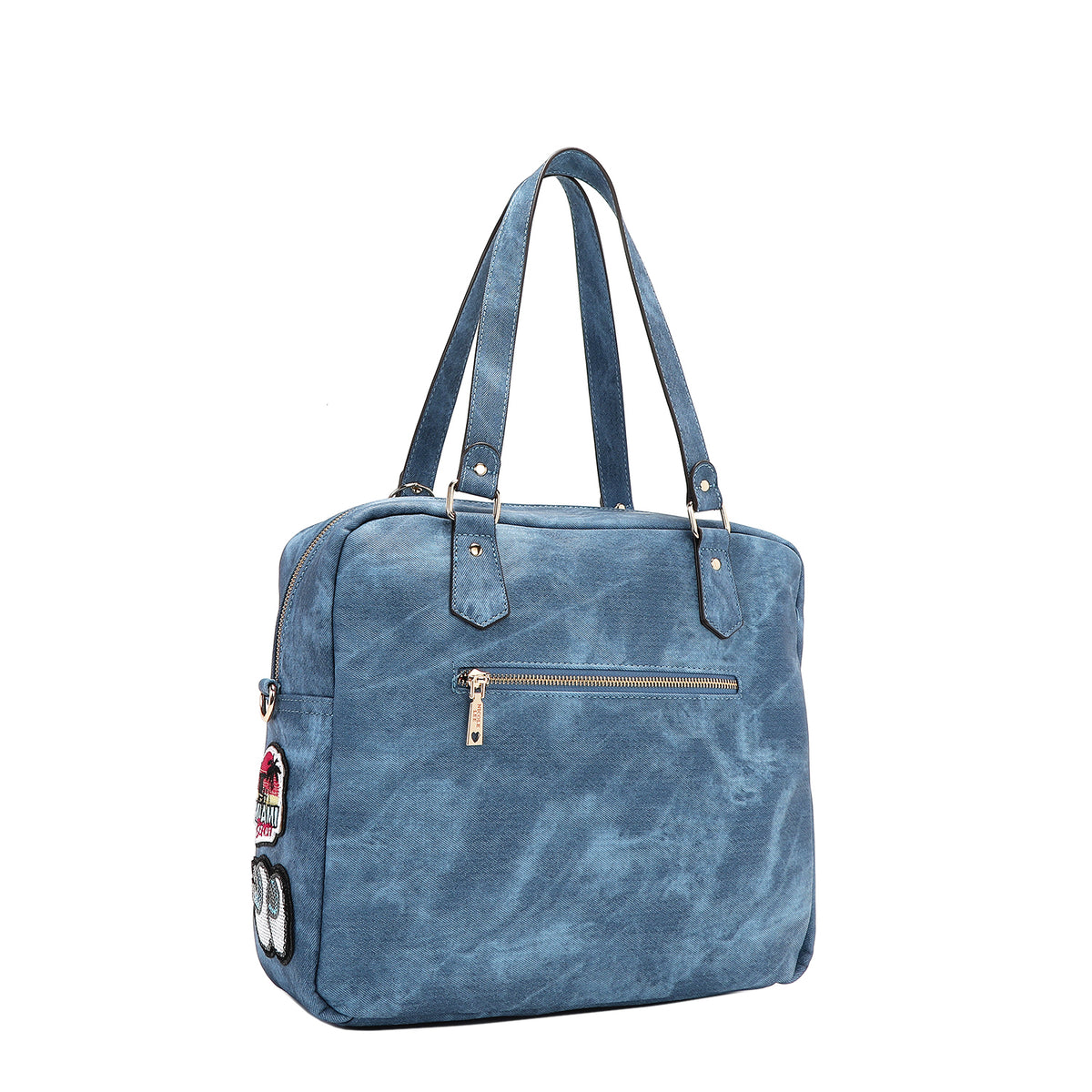 MULTI PATCH ZIPPER BAG