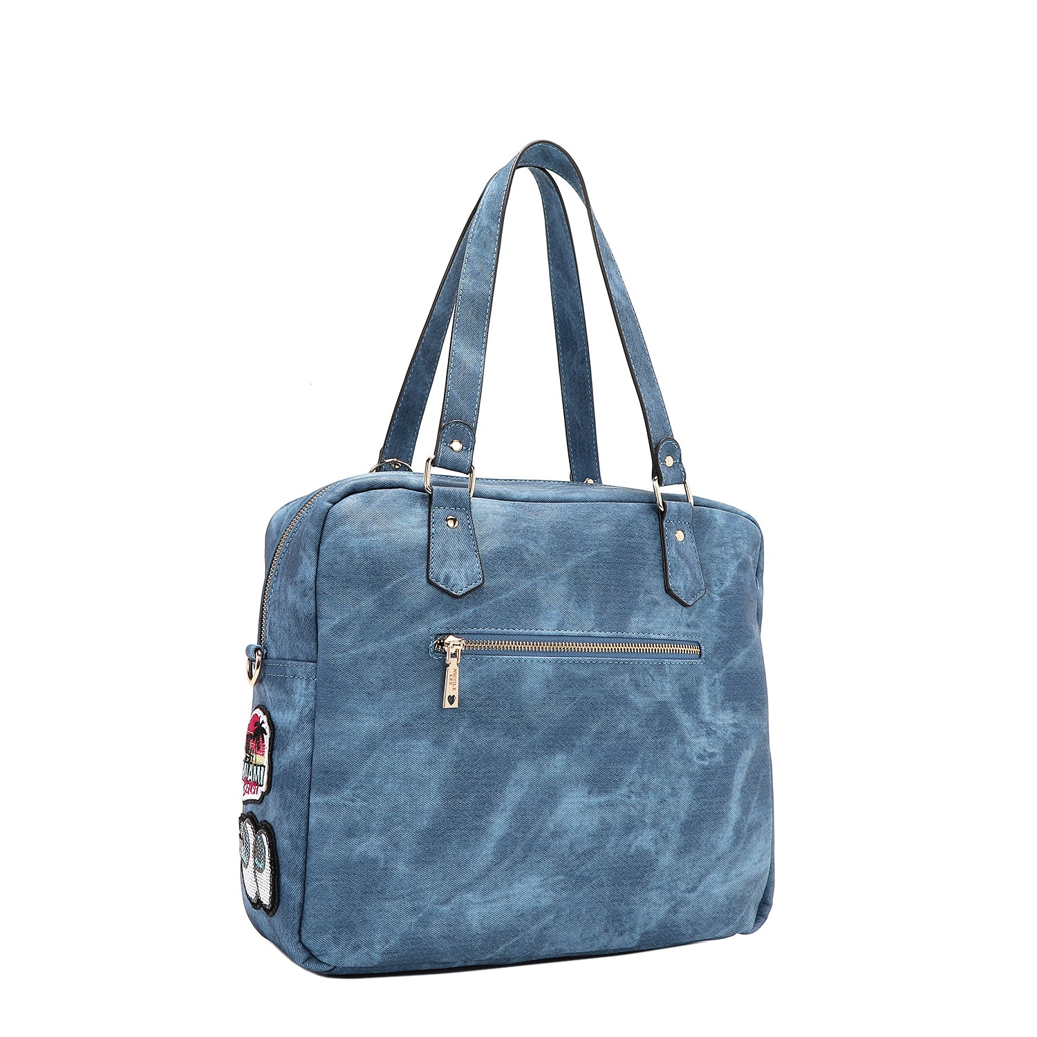 MULTI PATCH ZIPPER BAG