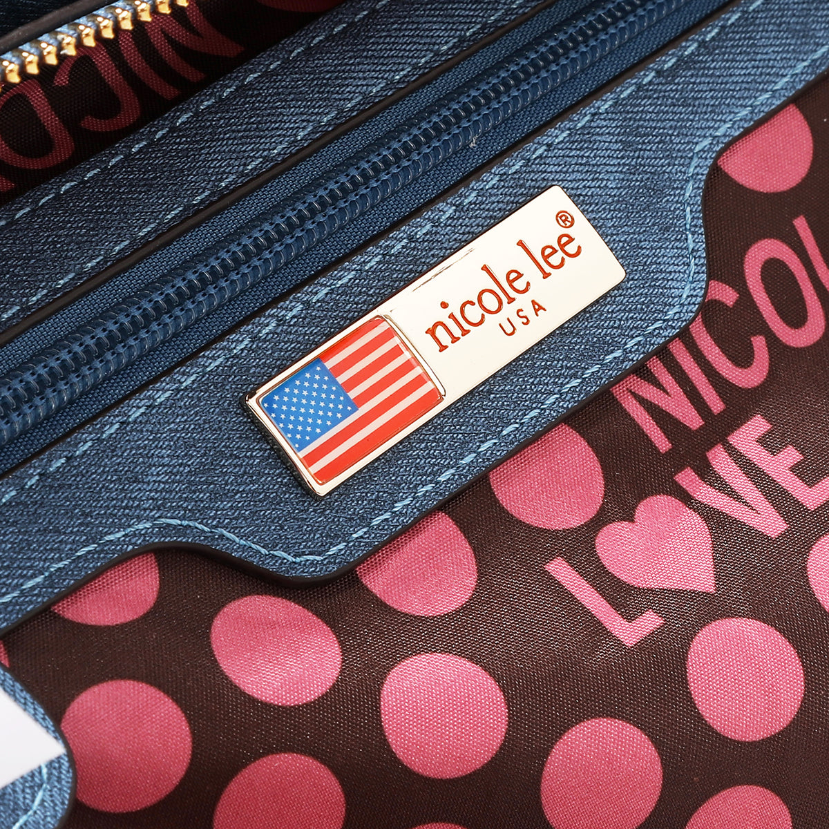 MULTI PATCH ZIPPER BAG