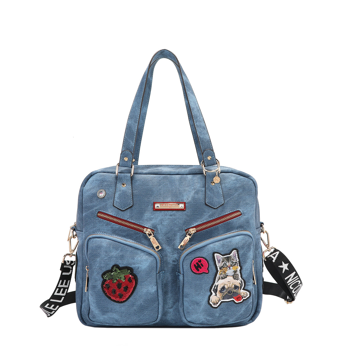 MULTI PATCH ZIPPER BAG