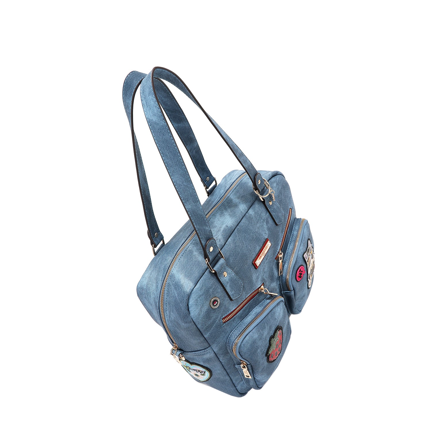 MULTI PATCH ZIPPER BAG