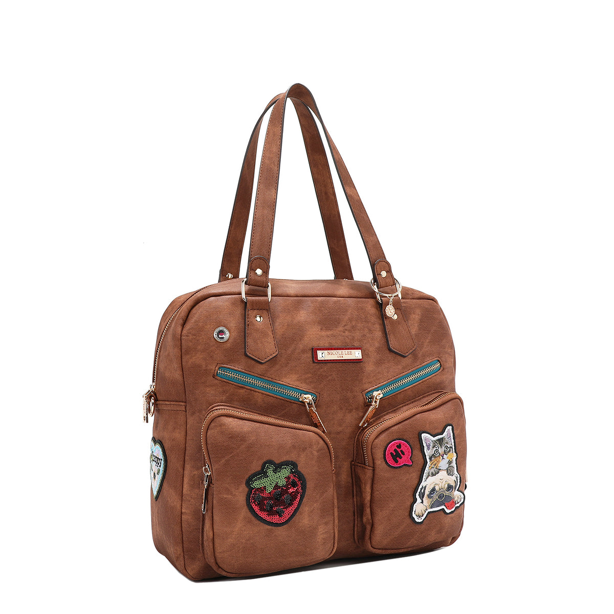 MULTI PATCH ZIPPER BAG