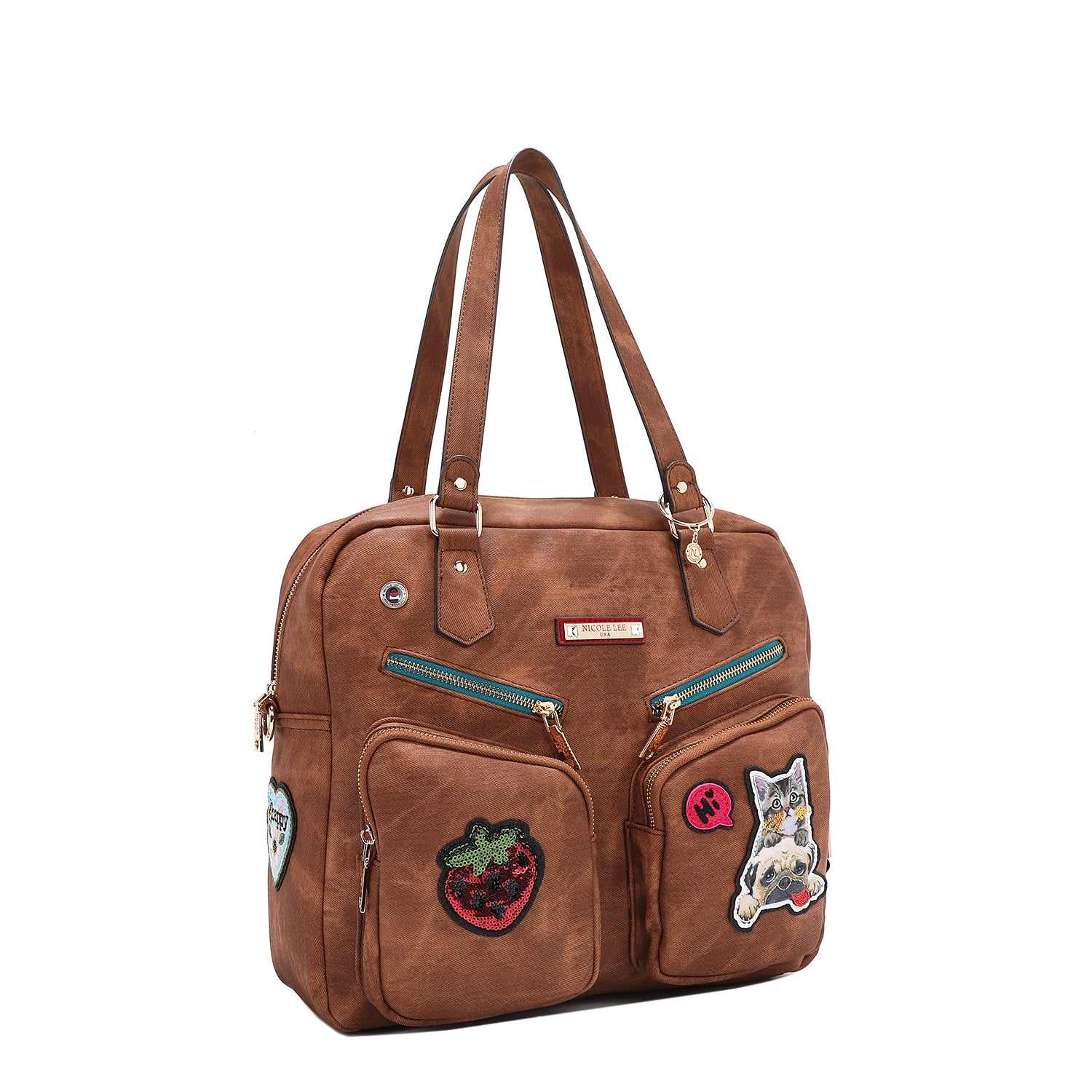 MULTI PATCH ZIPPER BAG