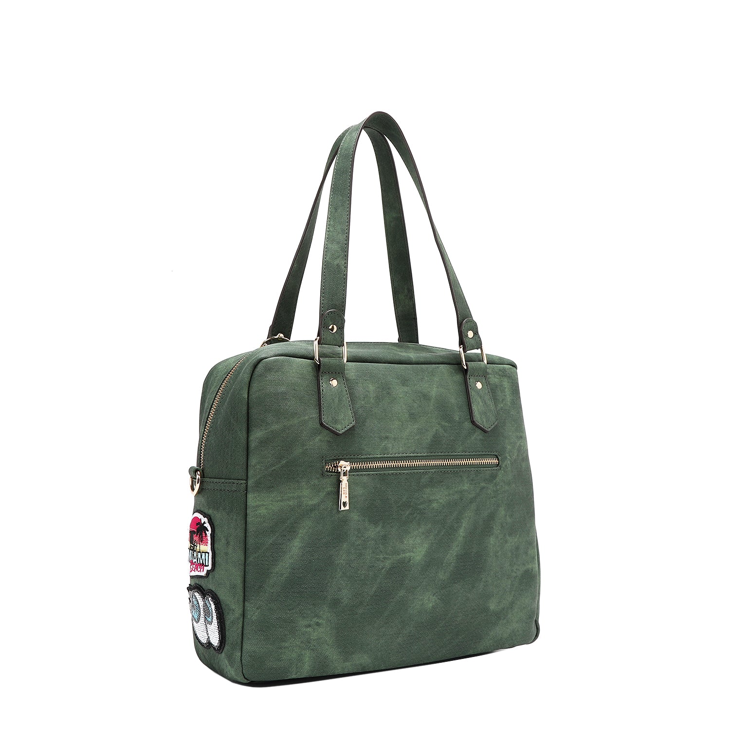 MULTI PATCH ZIPPER BAG