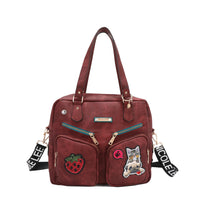 MULTI PATCH ZIPPER BAG