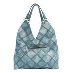 BLUE FLOWER SHOULDER BAG