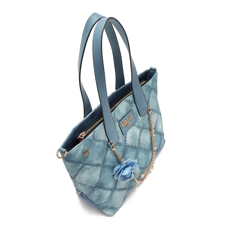 BLUE FLOWER TOTE