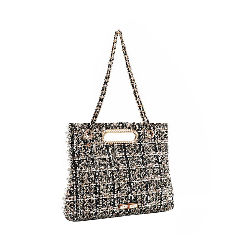 TWEED CLUTCH BAG