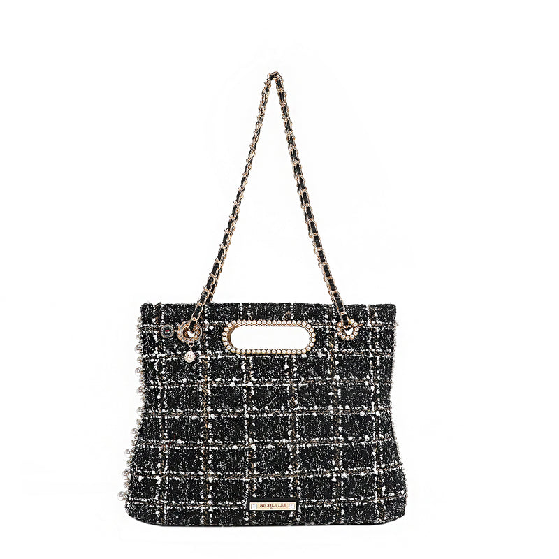 TWEED CLUTCH BAG