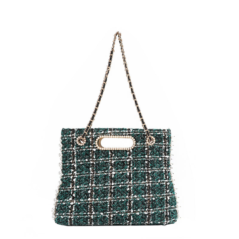 TWEED CLUTCH BAG