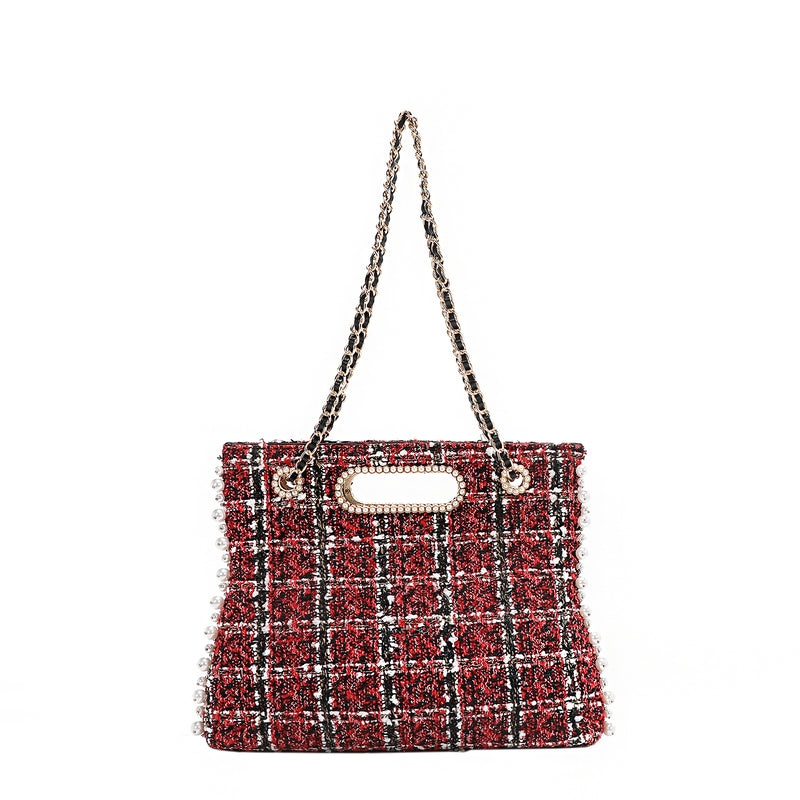 TWEED CLUTCH BAG
