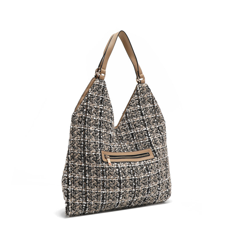 TWEED LARGE HOBO BAG