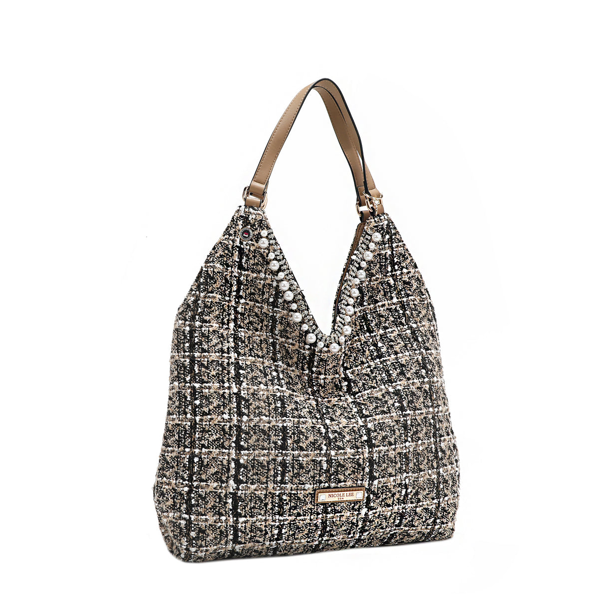 TWEED LARGE HOBO BAG