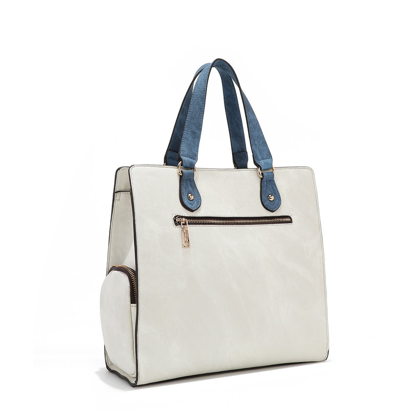 COLORBLOCK LARGE SATCHEL