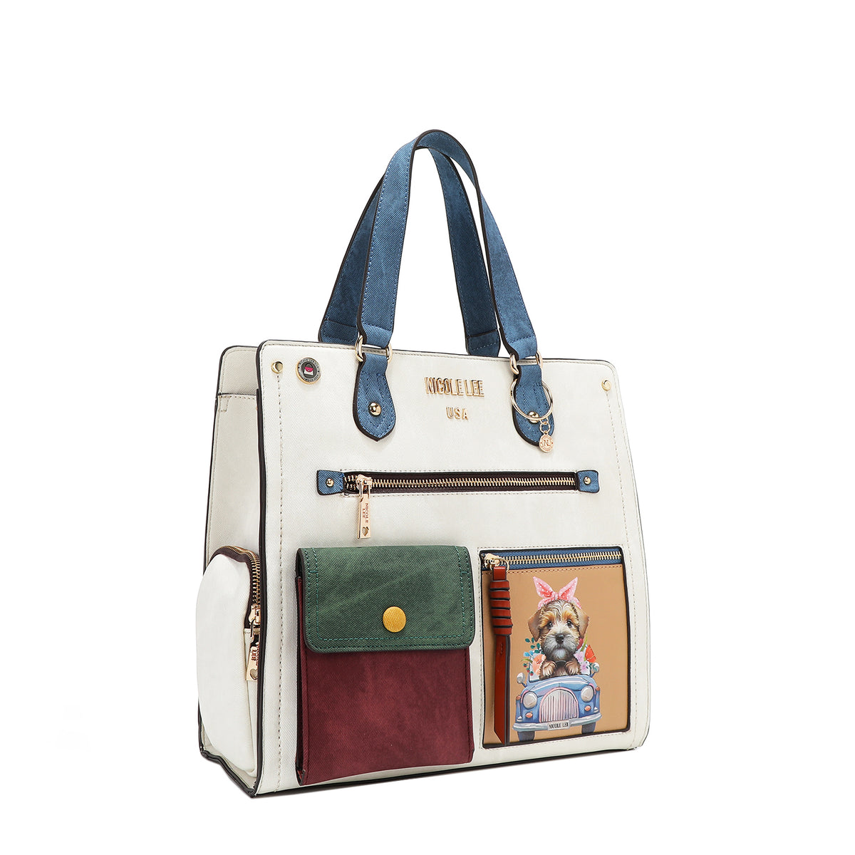 COLORBLOCK LARGE SATCHEL