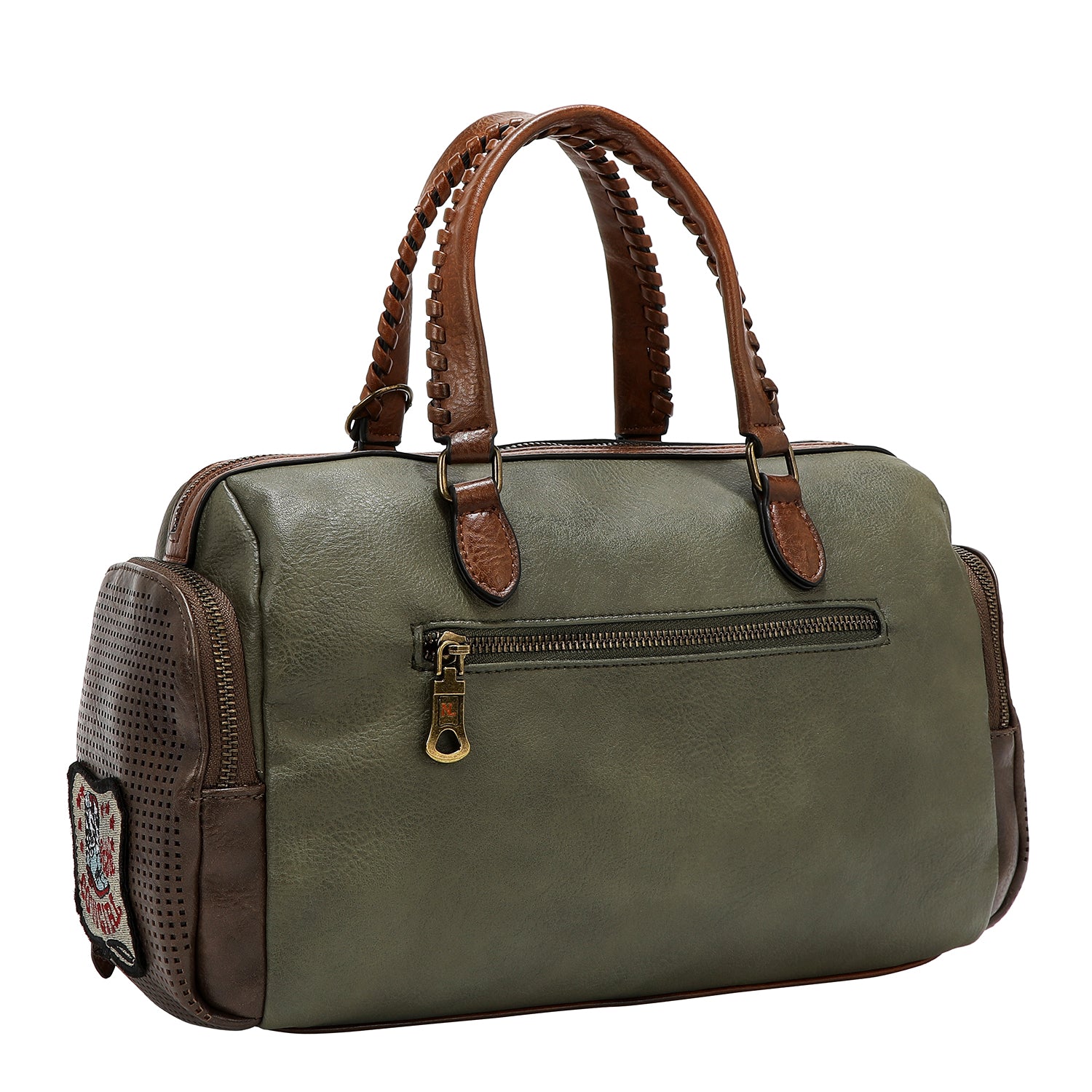 VINTAGE PATCH BOSTON BAG