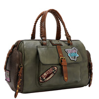 VINTAGE PATCH BOSTON BAG