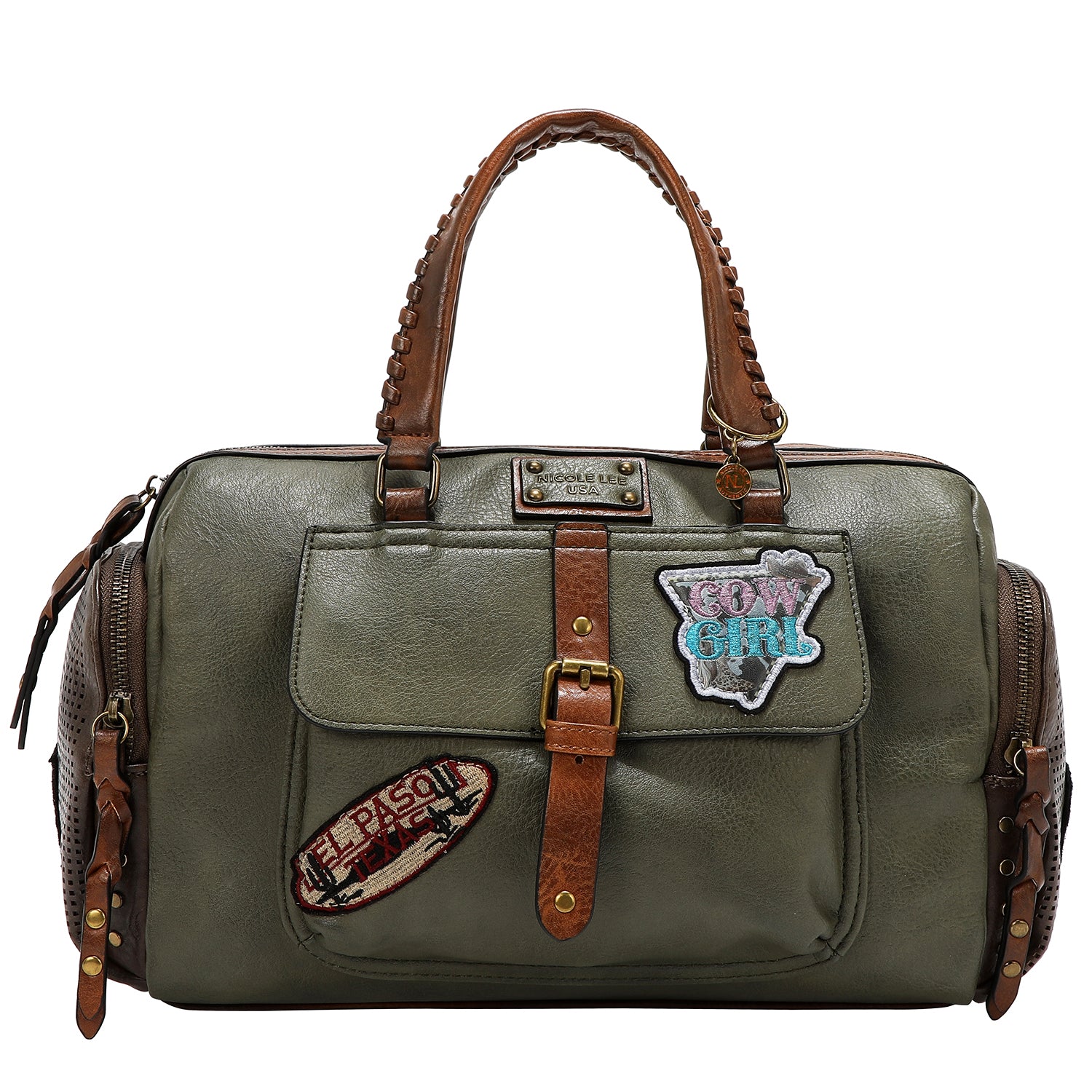 VINTAGE PATCH BOSTON BAG
