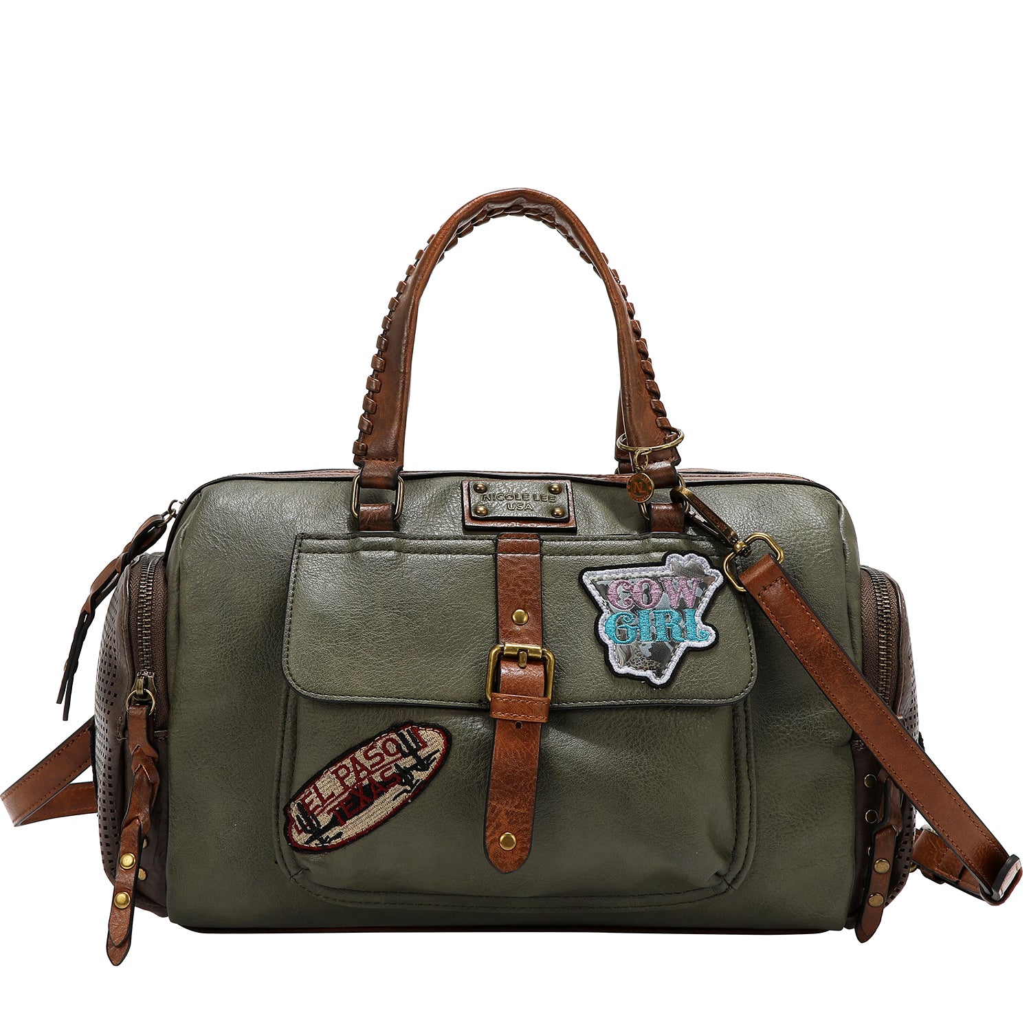 VINTAGE PATCH BOSTON BAG