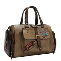VINTAGE PATCH BOSTON BAG