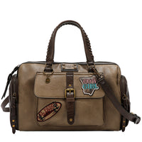 VINTAGE PATCH BOSTON BAG