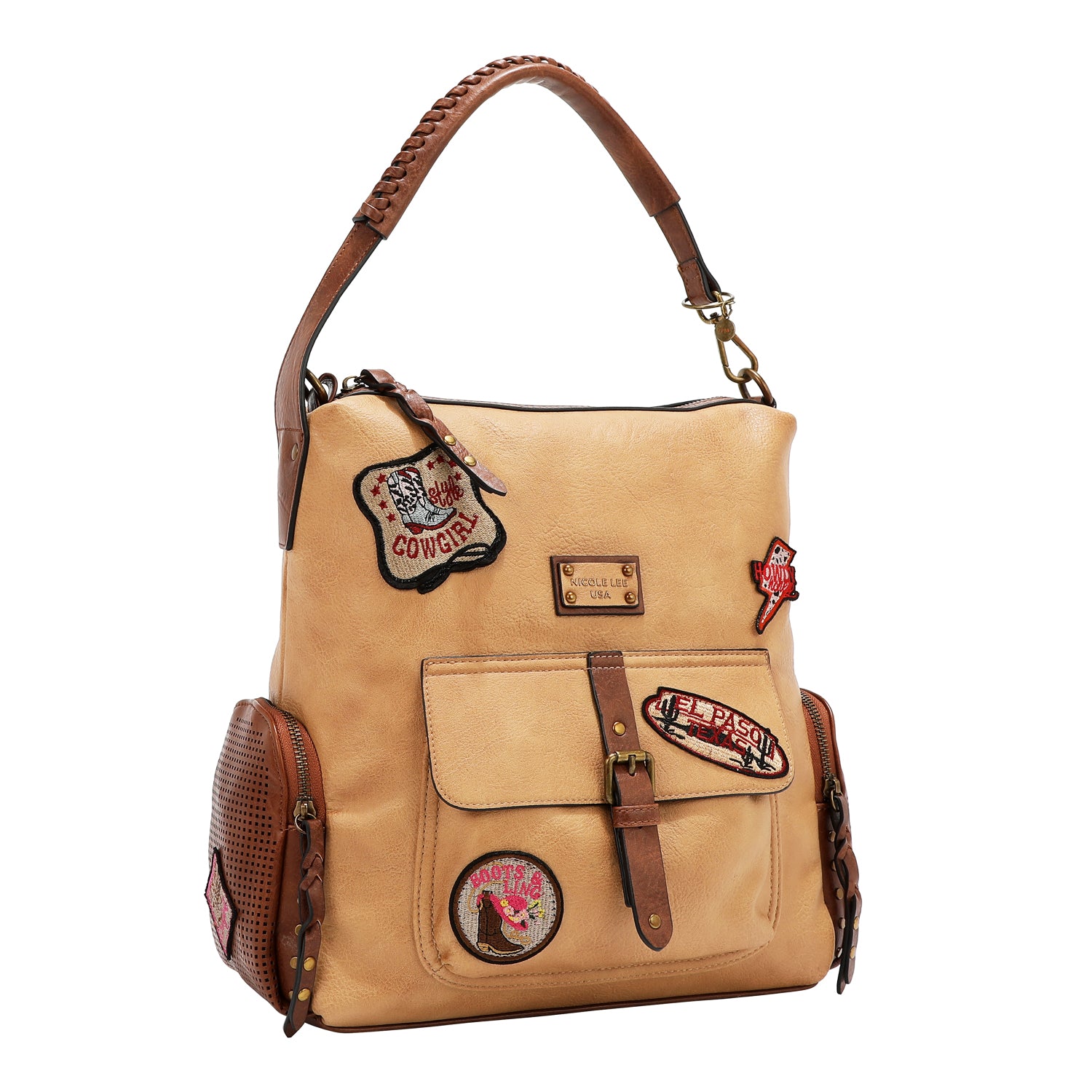 VINTAGE PATCH HOBO BAG
