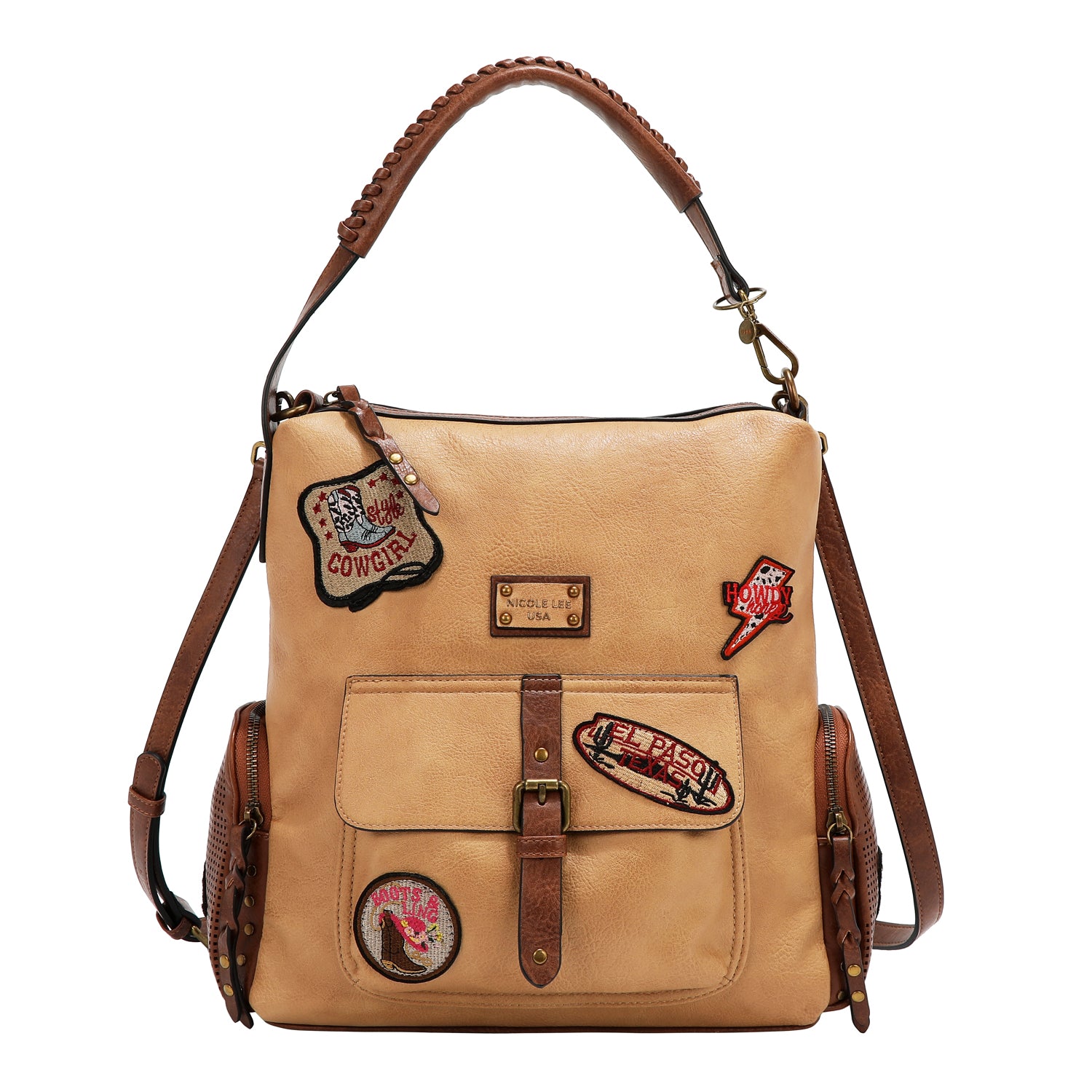 VINTAGE PATCH HOBO BAG