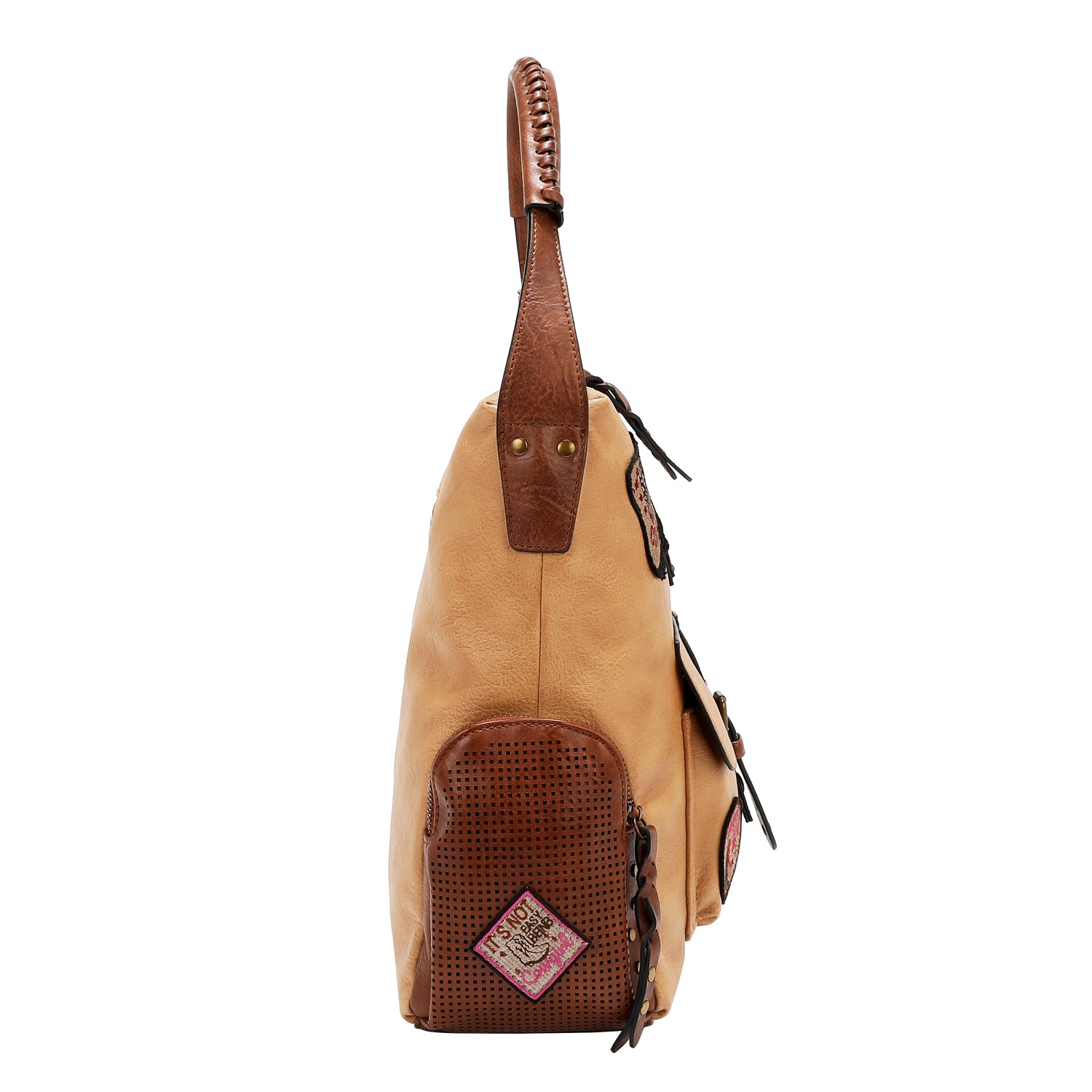 VINTAGE PATCH HOBO BAG