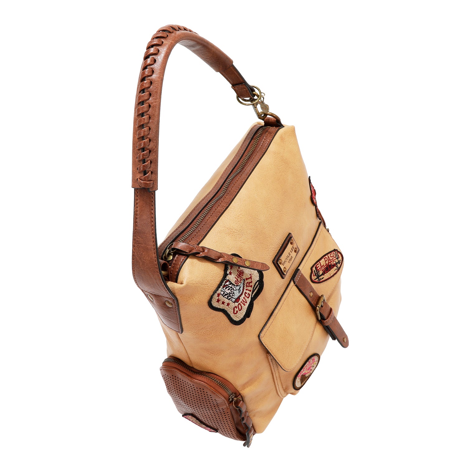 VINTAGE PATCH HOBO BAG