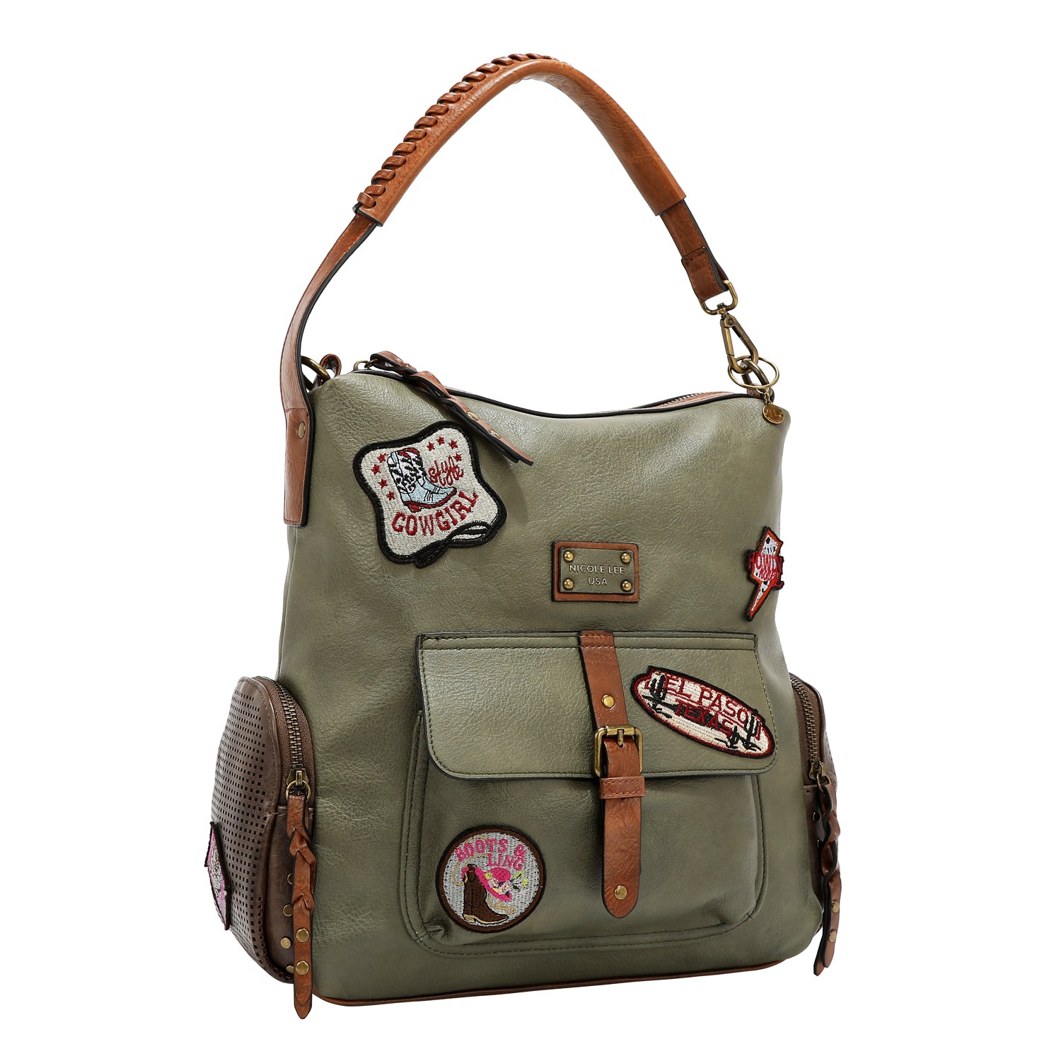 VINTAGE PATCH HOBO BAG