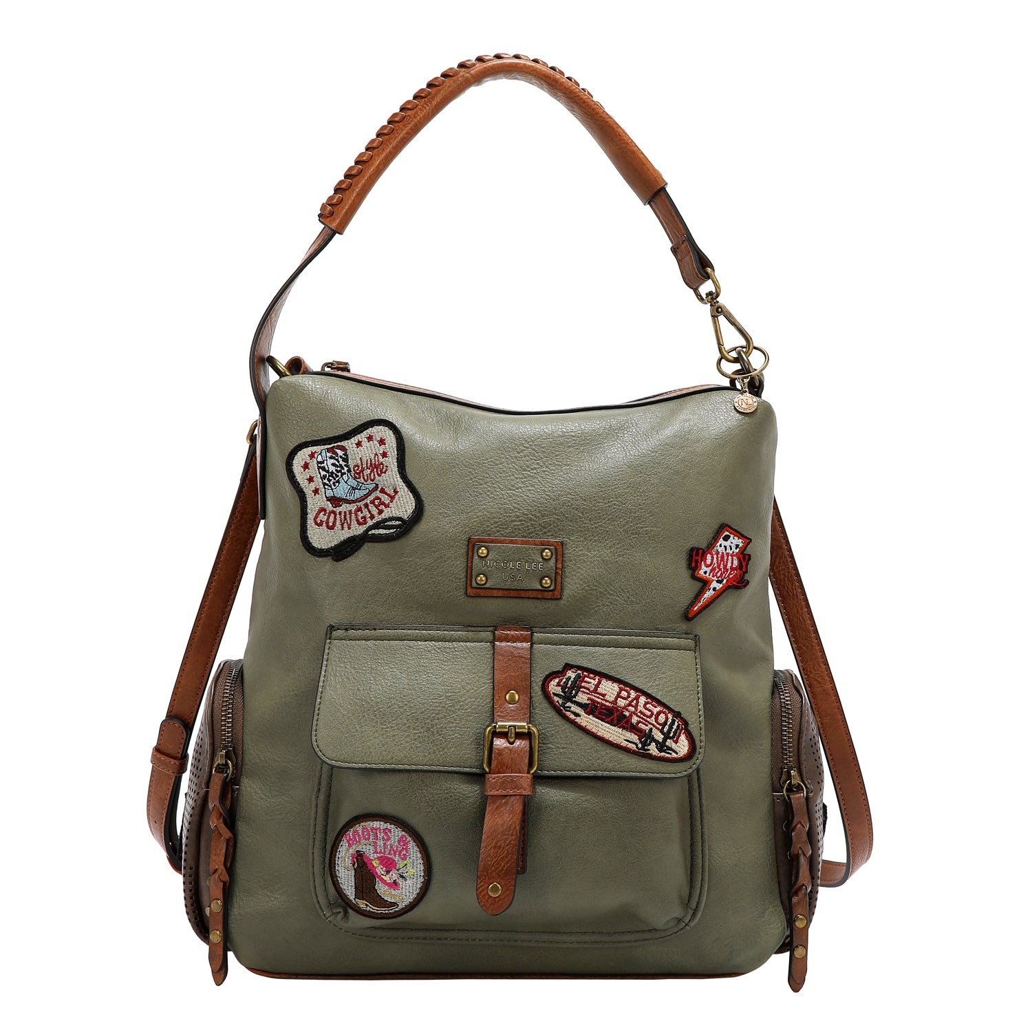 VINTAGE PATCH HOBO BAG