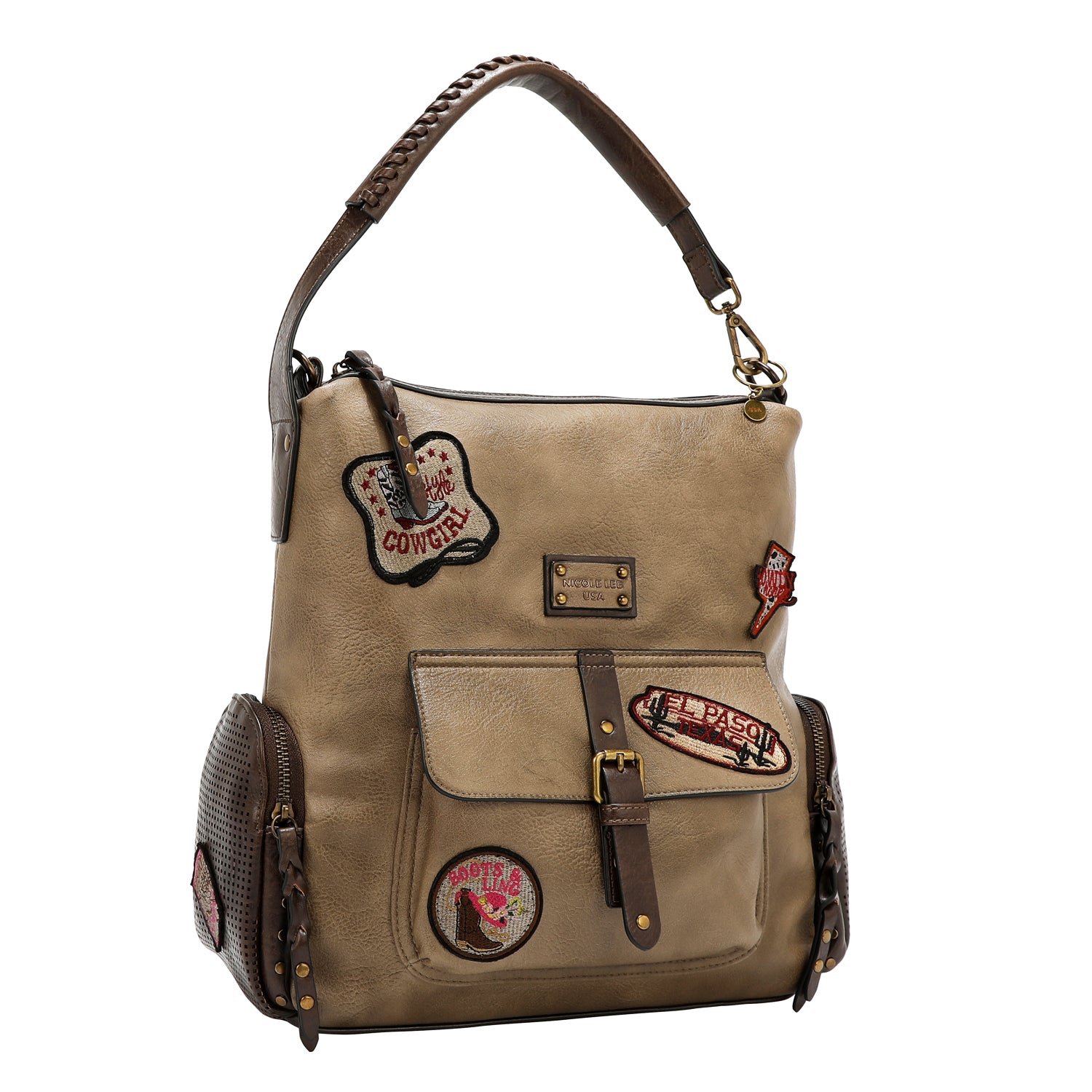 VINTAGE PATCH HOBO BAG