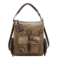 VINTAGE PATCH HOBO BAG