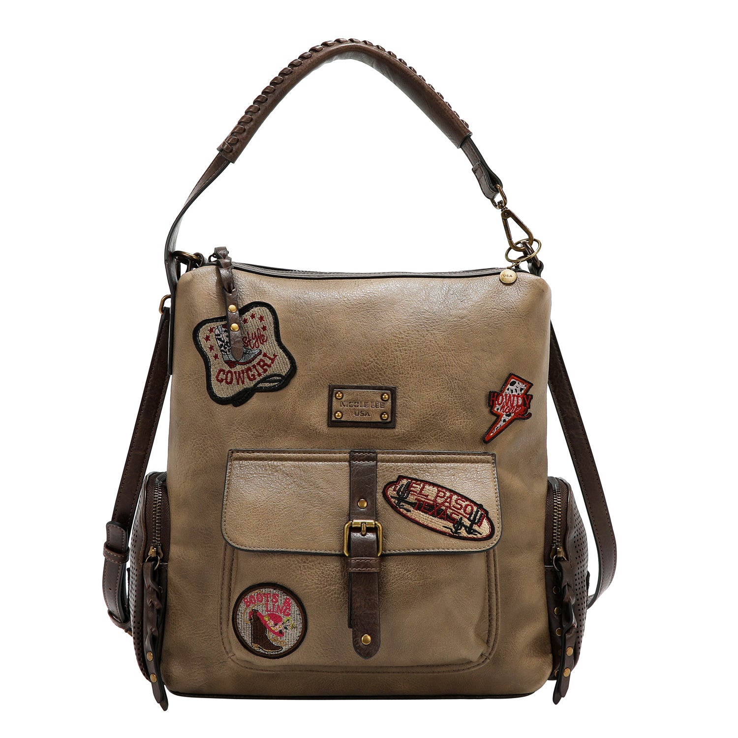 VINTAGE PATCH HOBO BAG