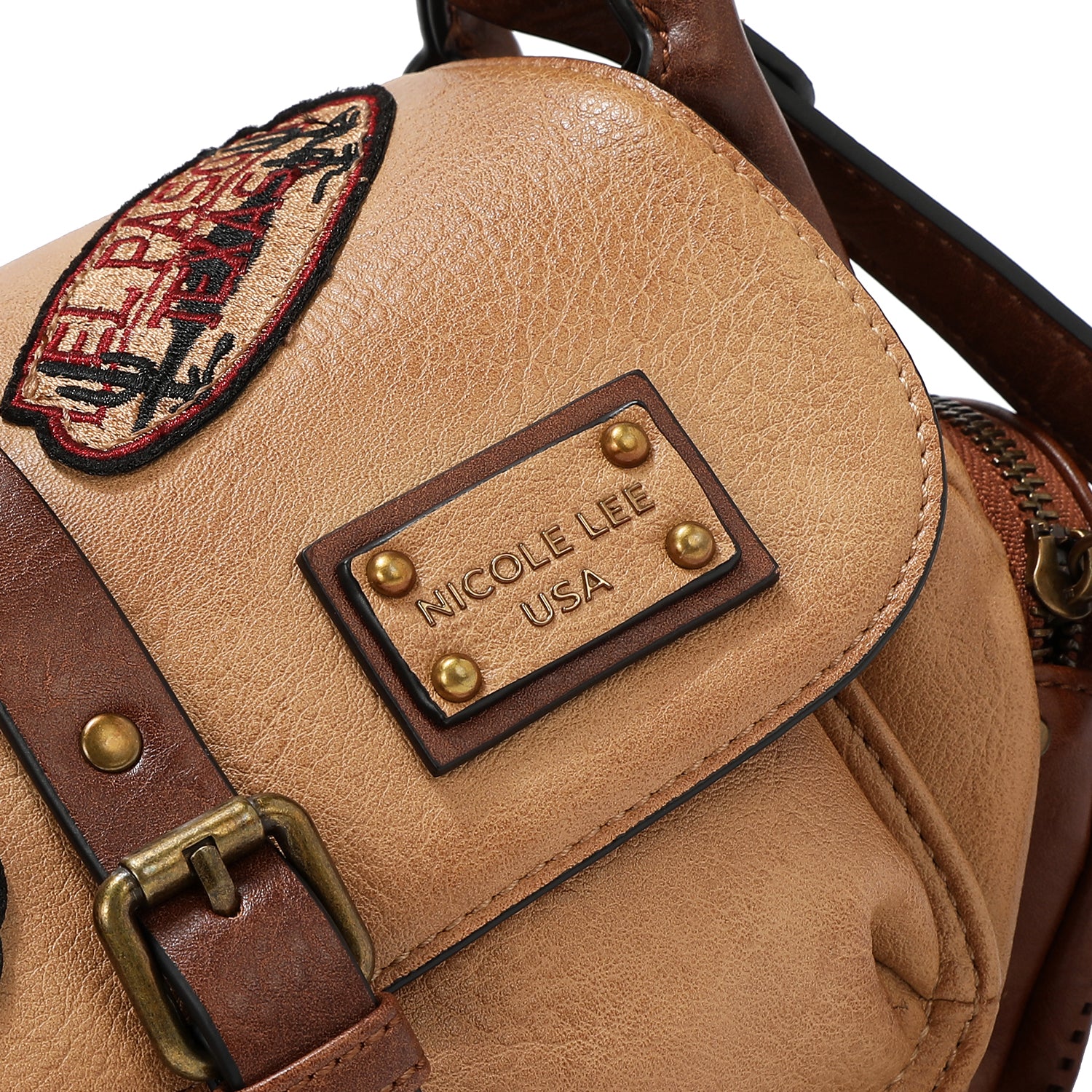 VINTAGE PATCH SHOULDER BAG
