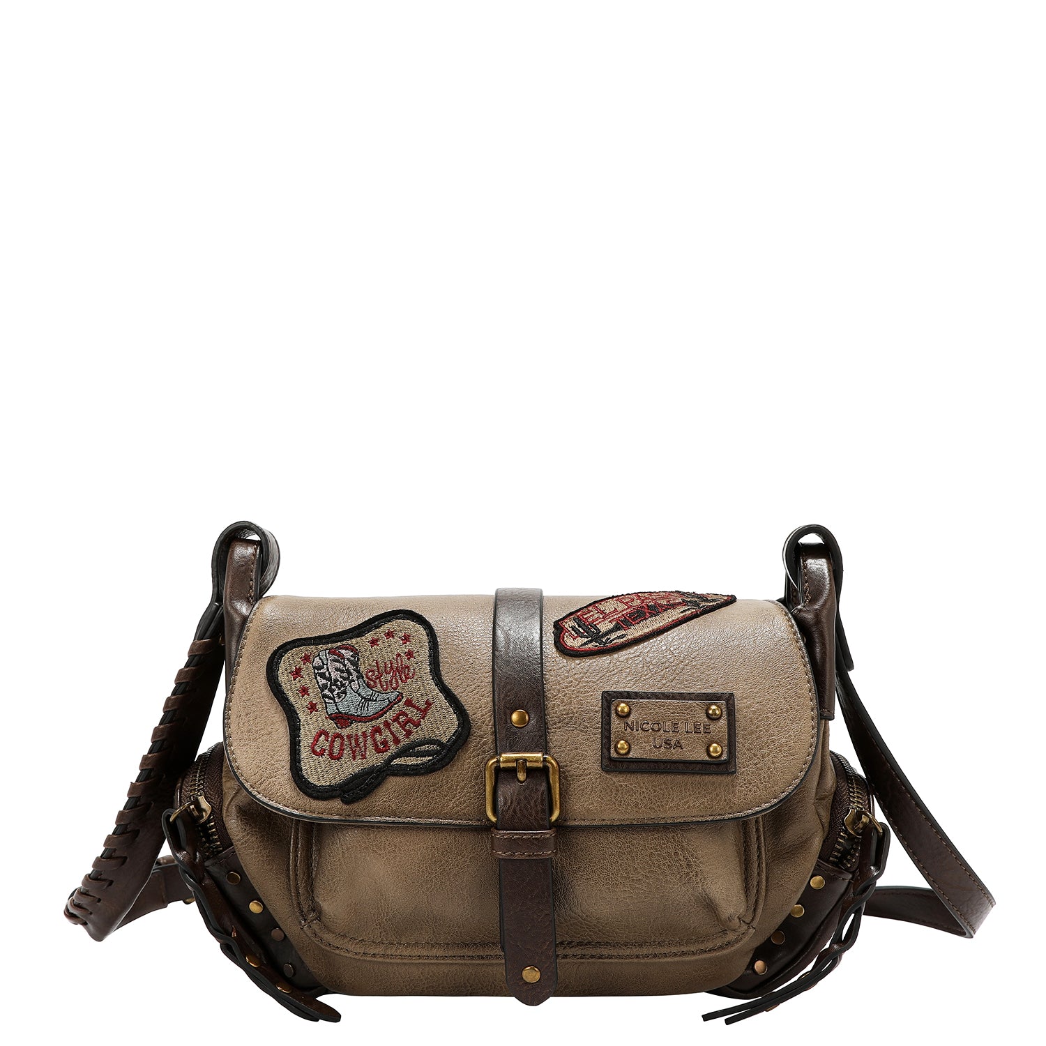 VINTAGE PATCH SHOULDER BAG