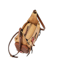 VINTAGE PATCH MESSENGER BAG
