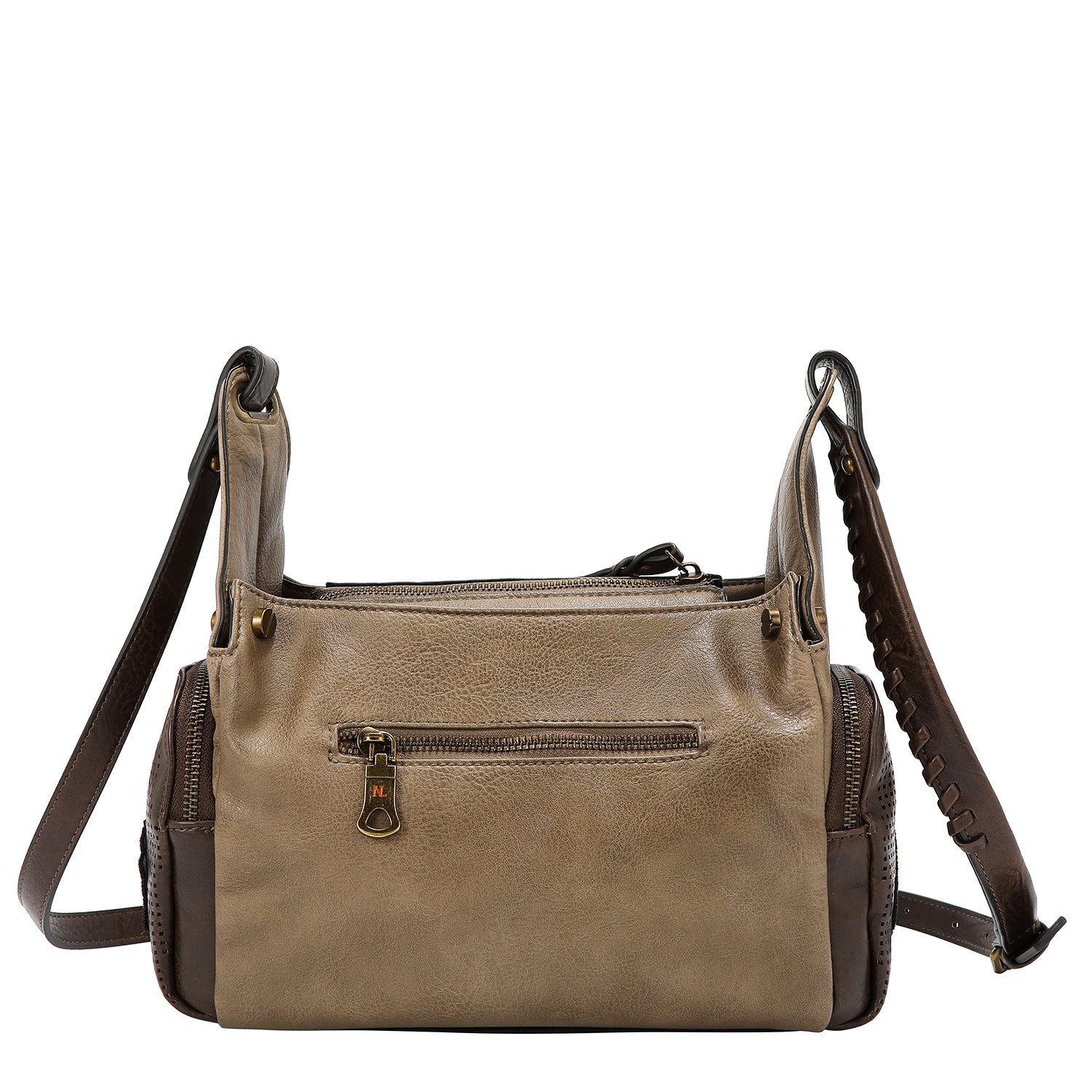 VINTAGE PATCH MESSENGER BAG