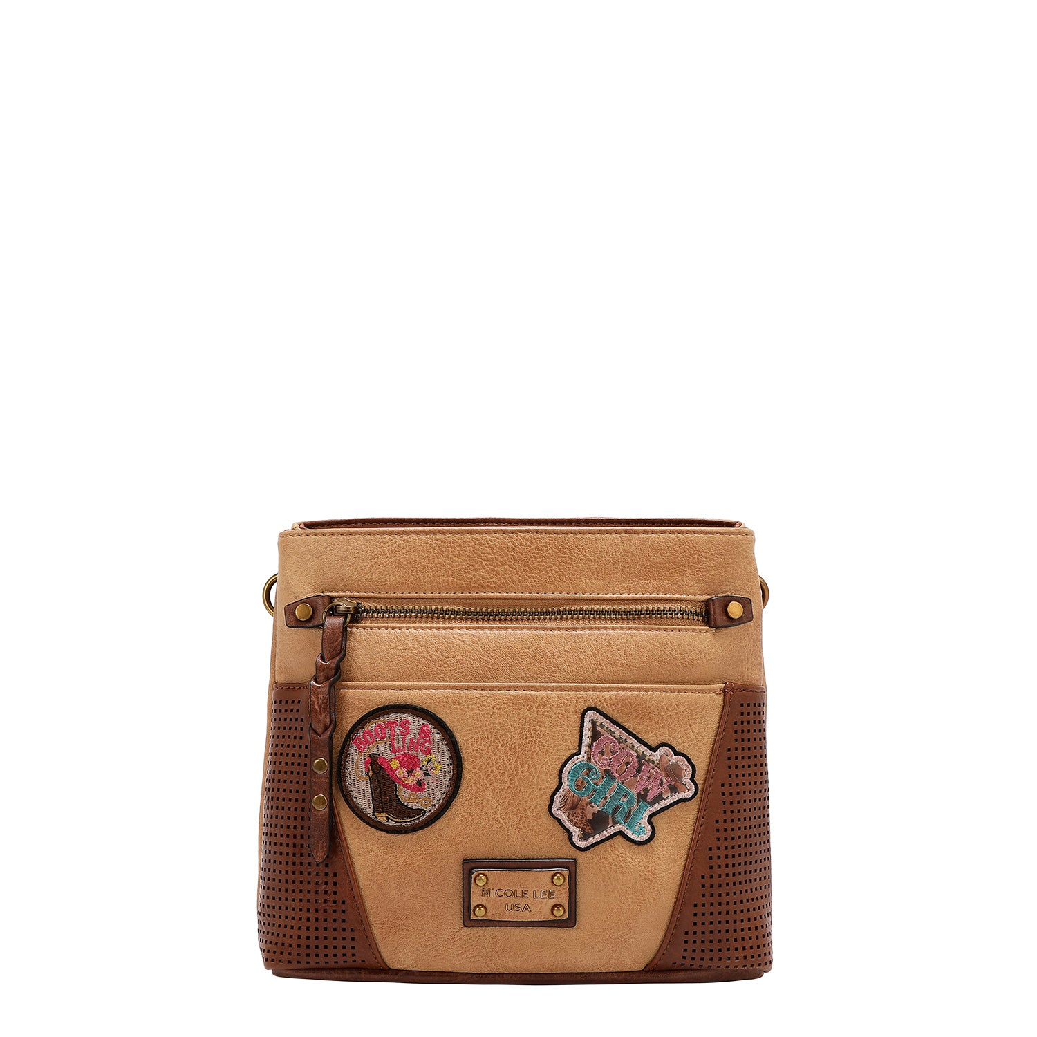 VINTAGE PATCH CROSSBODY BAG