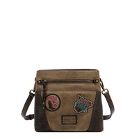 VINTAGE PATCH CROSSBODY BAG