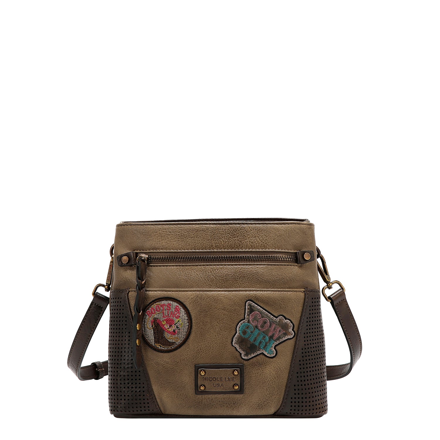 VINTAGE PATCH CROSSBODY BAG