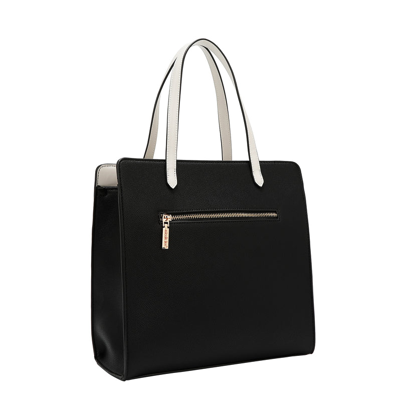 COLORBLOCK POCKET TOTE BAG