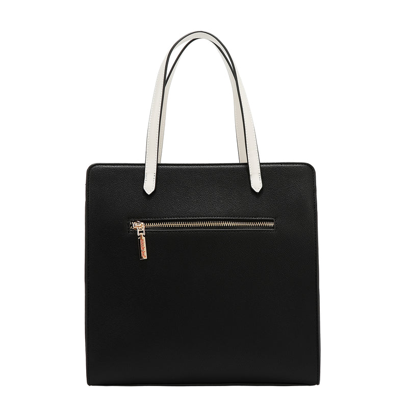 COLORBLOCK POCKET TOTE BAG