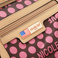 COLORBLOCK POCKET SATCHEL BAG