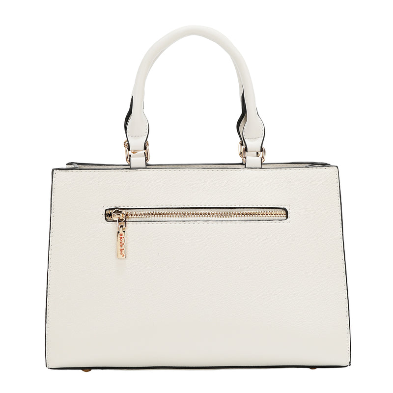 COLORBLOCK POCKET SATCHEL BAG
