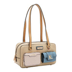 COLORBLOCK POCKET SHOULDER BAG