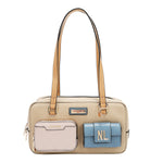 COLORBLOCK POCKET SHOULDER BAG
